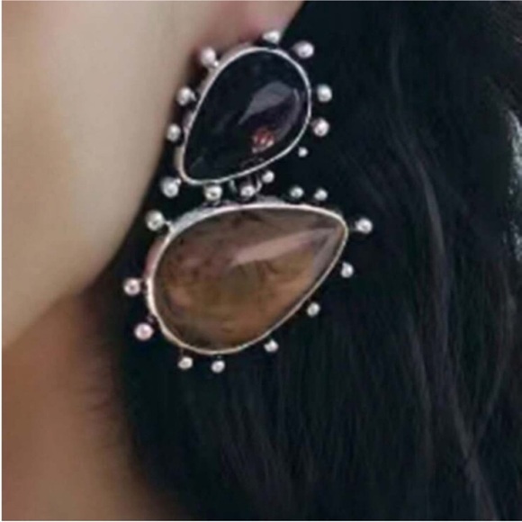 New! Zara Boho Fall Statement Earrings (1070) NWOT - Picture 2 of 3